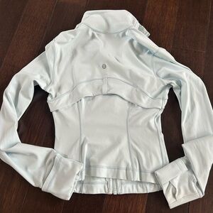 Lululemon cropped Define Light Blue Zip-Up Jacket